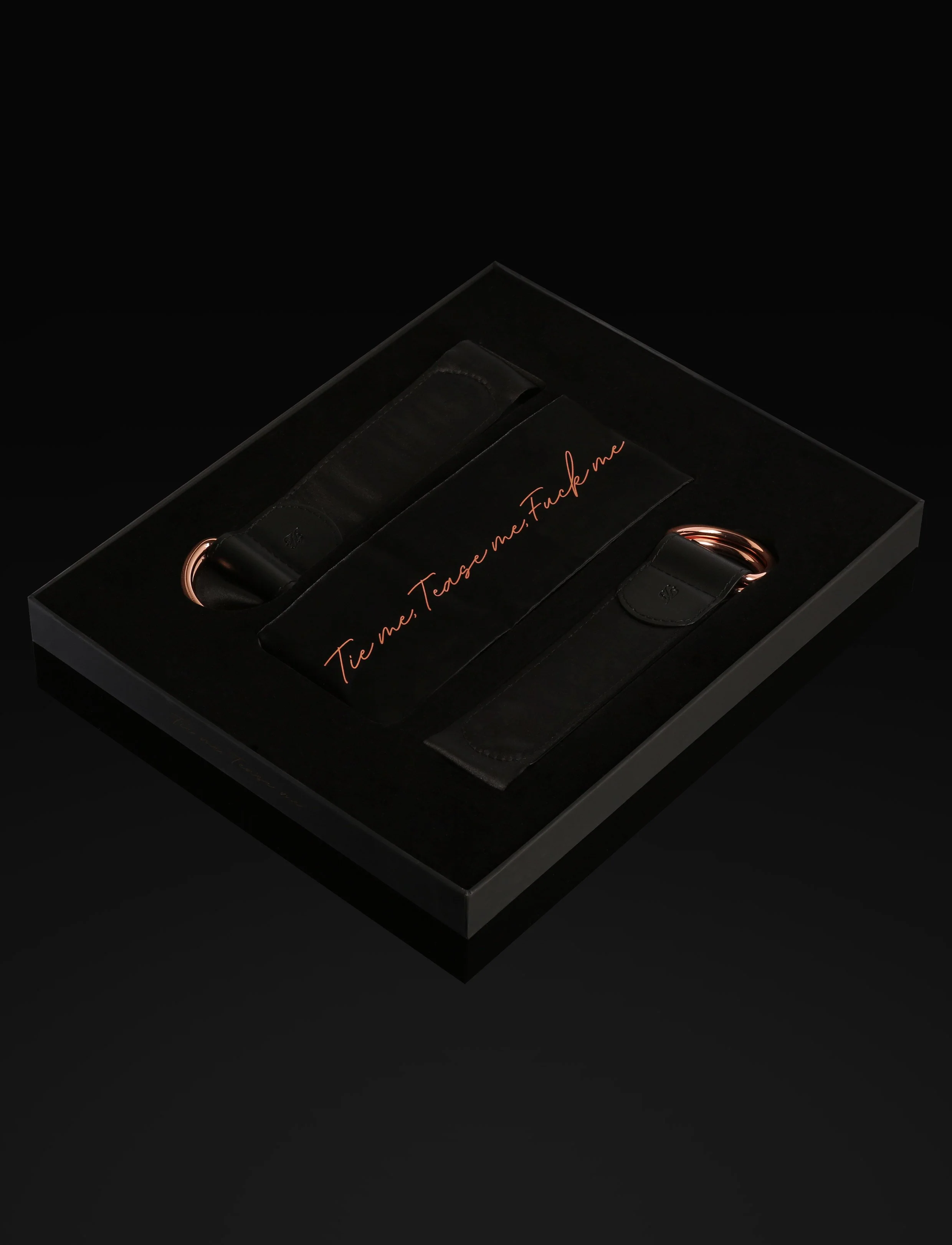 Deluxe Black Satin Bondage Kit - Image 3
