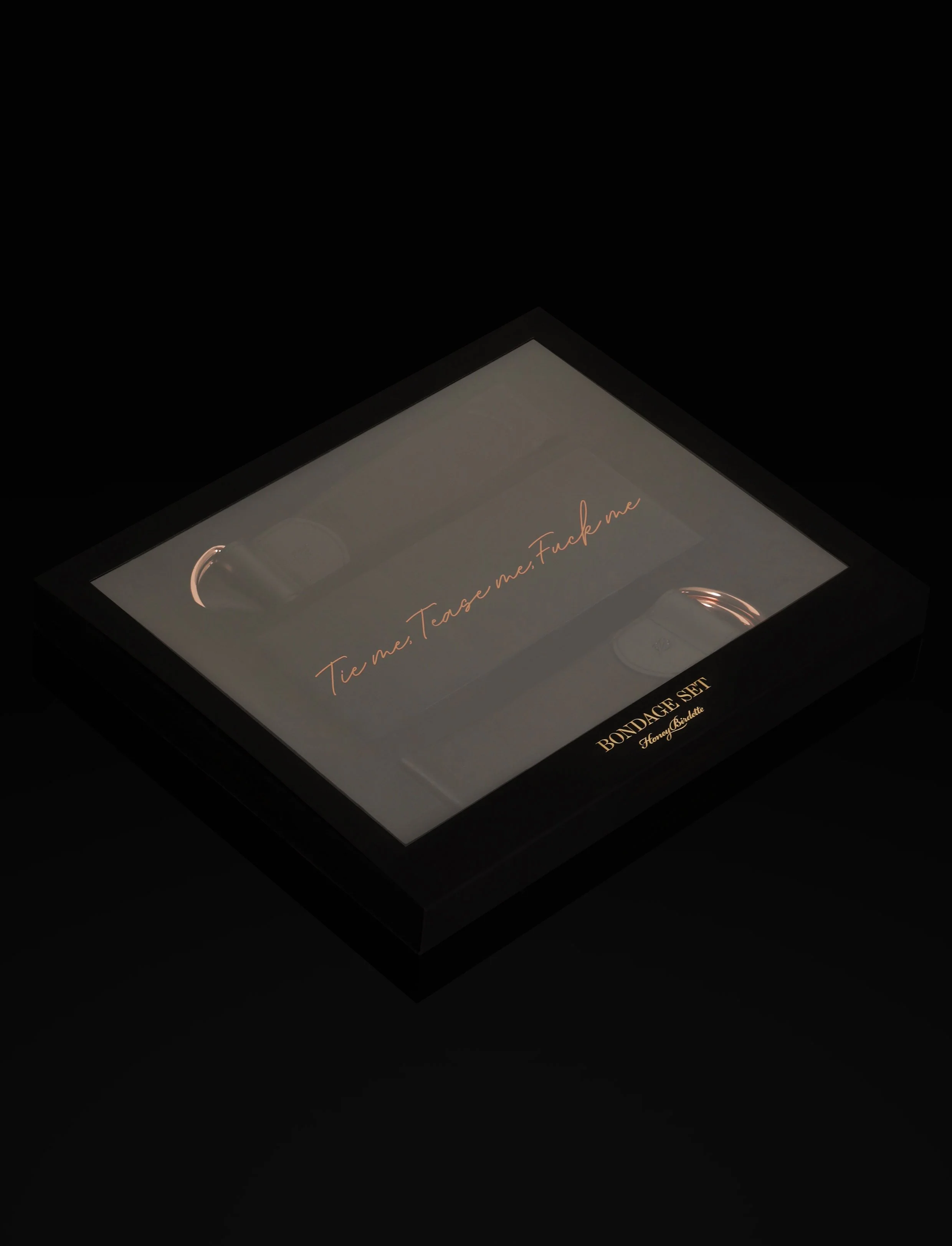 Deluxe Black Satin Bondage Kit - Image 4